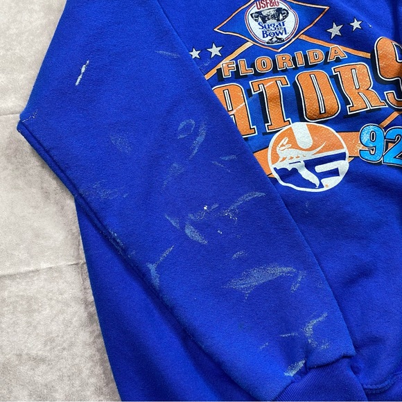Vintage Florida Gators Sweater Adult Large Blue Nutmeg Crew Neck Pullover 90s - Picture 7 of 16